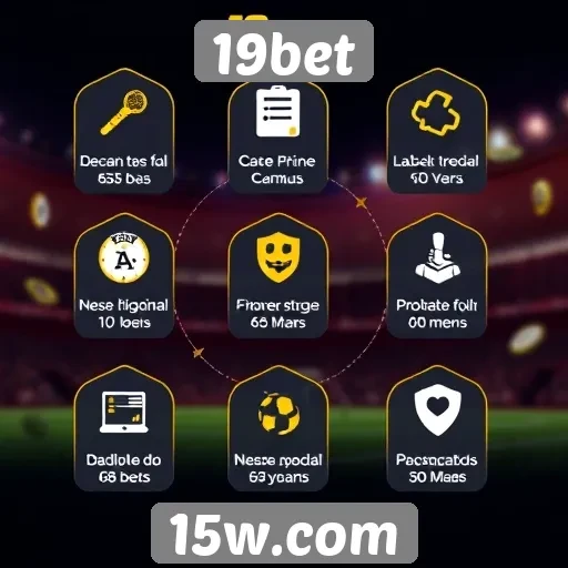 Funcionalidades principais do site 19bet